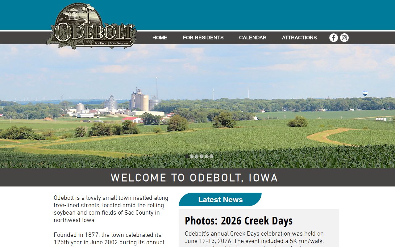 Odebolt criminal records and official city government homepage