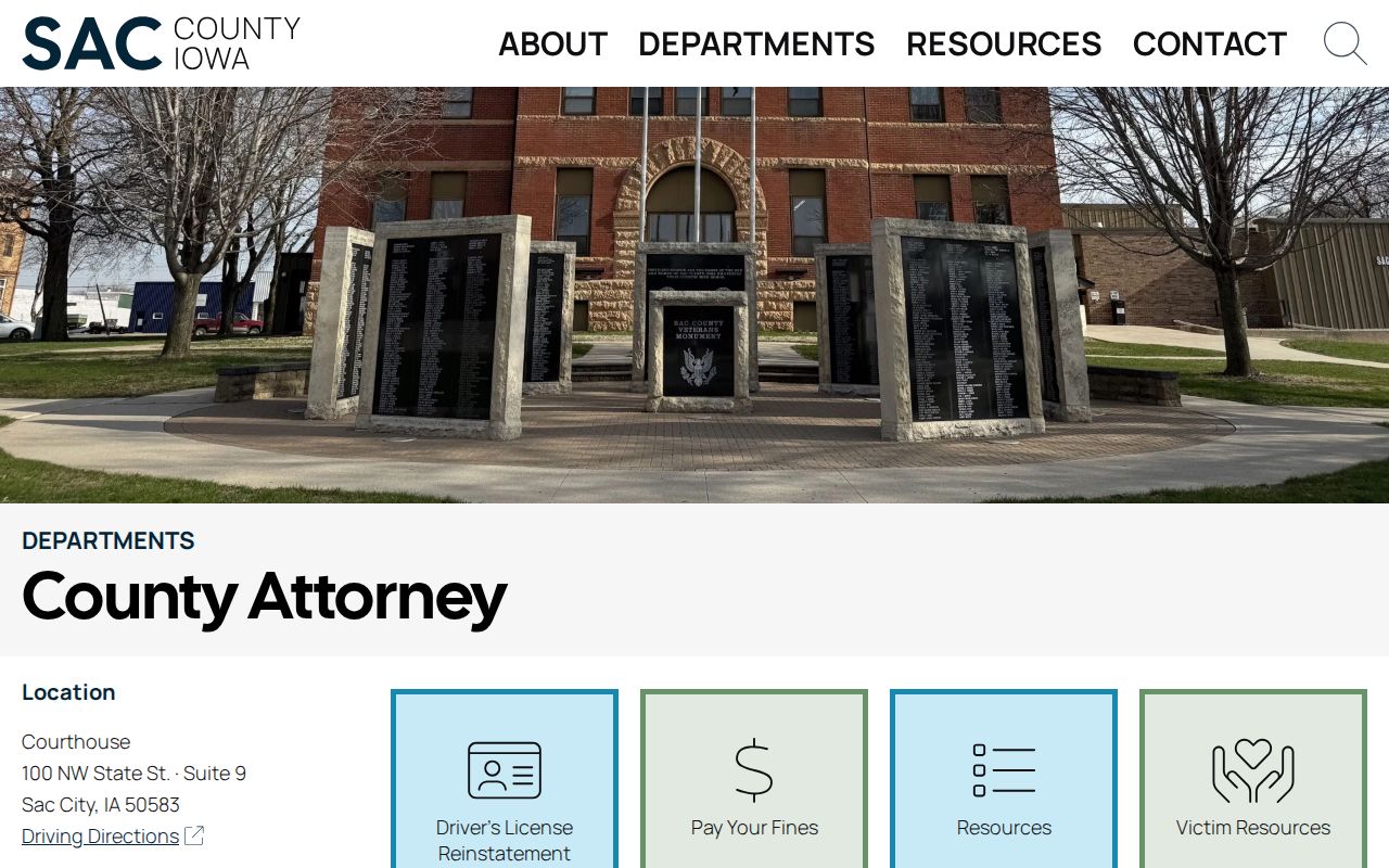 Sac County Attorney office connected to criminal court charging